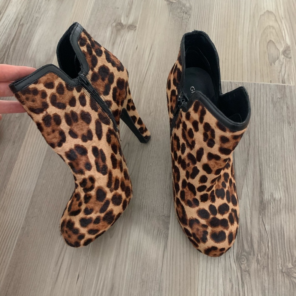 Gianni Bini Leopard Print Booties